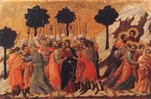 Jesus Taken Prisoner - By Duccio