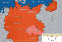 Nazi Concentration Camps - 1939 Map