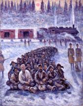Getman Painting - Prisoners in Groups of Five