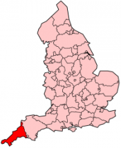 Cornwall - Map Locator