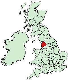 Lancashire - Location in England