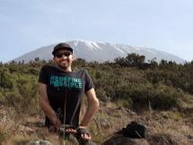 Spencer West Near Mount Kilimanjaro