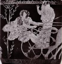 Chariot Race Scene - Ancient Greek Vase