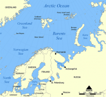 Barents Sea - Map Locator