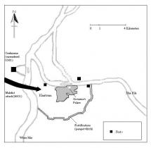Map Showing Siege of Khartoum