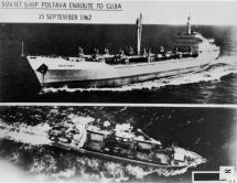 Soviet Ship Poltava - En route to Cuba