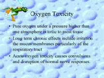 Oxygen Toxicity