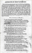 Defense of Ft. McHenry - Published in Newspapers