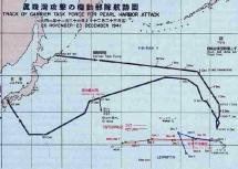 Route of Travel - From Japan to Pearl Harbor
