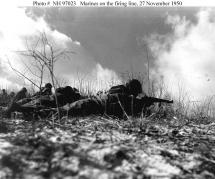 Marines on the Firing Line - Chosin