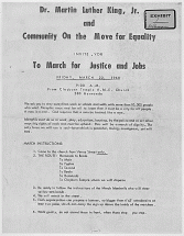 Dr. King - Notice to March for Jobs and Justice