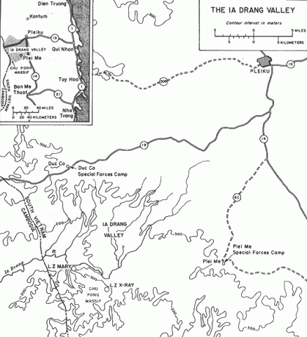 Map Depicting Chu Pong Massif