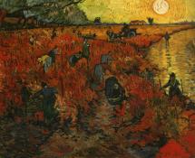 van Gogh Painting - The Red Vineyard