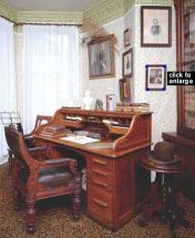Photo of Douglass' Roll-Top Desk at Cedar Hill