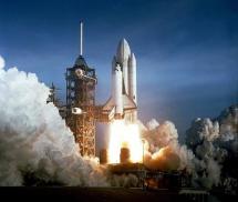 Lift-off of STS-1 - The First Shuttle Flight