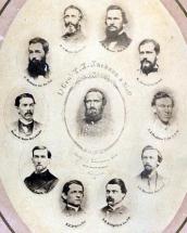 General Stonewall Jackson with his Staff