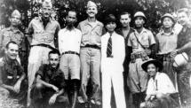 Ho Chi Minh with Americans in 1945