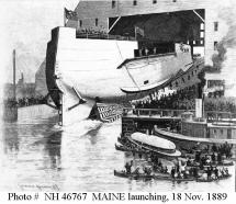 Launching the USS Maine